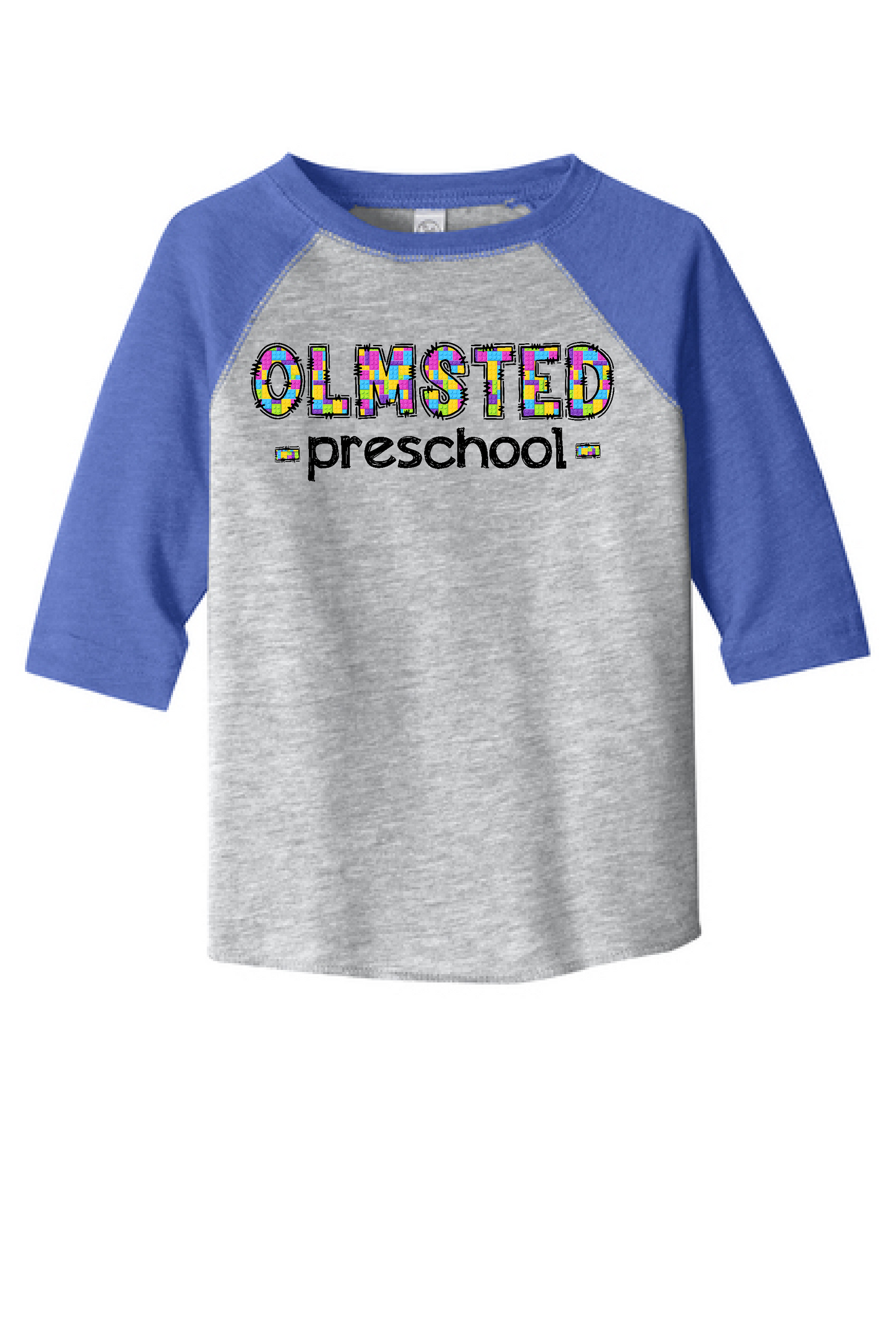 TODDLER - OLMSTED PRE-K BRIGHT LEGOS - RAGLAN